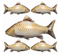 Lot de 5 ballons gonflables en forme de poisson - Taille XXL - Décoration d'anniversaire pour garçons et filles