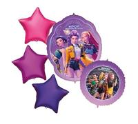 Lot de 5 ballons K-Pop Demon Hunters, décoration pour anniversaire, K-Pop Demon