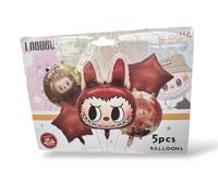 Lot de 5 ballons marrons remplis d'hélium pour fille