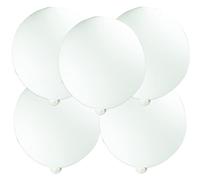 Lot de 5 ballons ronds géants en latex épais pour séance photo, anniversaire, mariage, bar, festival, carnaval, décoration de 91,4 cm, blanc