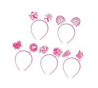 Lot de 5 bandeaux décoratifs pour la journée internationale de l'amour du sein en tissu non tissé doux pour femme, événement social, sensibilisation au cancer du sein
