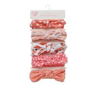 Lot de 5 bandeaux élastiques pour bébé - Oreilles de lapin - Bandeau élastique - Turban doux - Accessoire de cheveux pour nourrissons et tout-petits - Multicolore 9