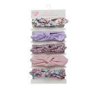 Lot de 5 bandeaux élastiques pour bébé - Oreilles de lapin - Bandeau élastique - Turban doux - Accessoire de cheveux pour nourrissons et tout-petits - Multicolore 5