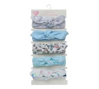 Lot de 5 bandeaux élastiques pour bébé - Oreilles de lapin - Bandeau élastique - Turban doux - Accessoire de cheveux pour nourrissons et tout-petits - Multicolore 2
