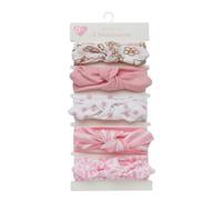 Lot de 5 bandeaux élastiques pour bébé - Oreilles de lapin - Bandeau élastique - Turban doux - Accessoire de cheveux pour nourrissons et tout-petits - Multicolore 6