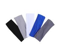 Lot de 5 bandeaux élastiques pour garçons : bandeaux de sport pour enfants, respirants, élastiques pour filles, garçons, football, basket-, course à pied, exercice