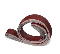 Lot de 5 bandes abrasives 1800 x 50 mm P36-240 pour meuleuse grossière à fine