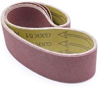 Lot de 5 bandes abrasives - 50 x 686 mm - Grain 240 - Pour ponceuses à bande