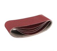 Lot de 5 bandes abrasives de 75 x 457 mm, assortiment de bandes de papier abrasif en oxyde d'aluminium grain 40-800, pour ponceuses électriques, finition bois et métal (5 pièces grain 60)