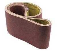Lot de 5 bandes abrasives grain 180 pour ponceuse à bande Scheppach BTS 800, BTS 900 Einhell BTS 400, 150 assiettes