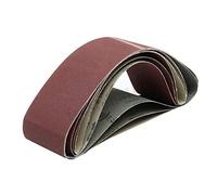 Lot de 5 bandes abrasives grain 400 pour meuleuse à bande/bandes abrasives, 50 mm x 686 mm