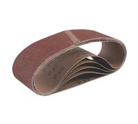Lot de 5 bandes abrasives non perforées 533 x 76mm grain 40 Titan