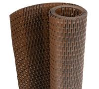 Lot de 5 bandes brise-vue pour balcon en polyrotin (255 x 19 cm), marron et noir, brise-vue résistant aux intempéries, pour terrasse, jardin et balcon, montage facile et longue durée de vie