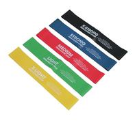 Lot de 5 bandes de résistance élastiques X-Light X-Strong pour yoga, gym, pilates