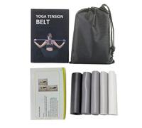 Lot de 5 bandes d'exercice élastiques pour entraînement à la maison, fitness, étirement, musculation