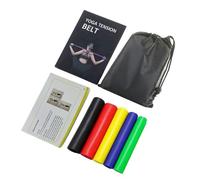 Lot de 5 bandes d'exercice élastiques pour entraînement à la maison, fitness, étirement, musculation