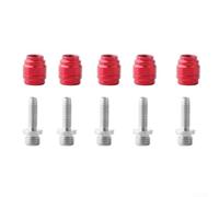 Lot de 5 barbes d'olive pour sram Stealthamajig - Rouge acier (2 lots + outil)