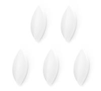 Lot de 5 Barres Magnétiques PTFE 50 mm - Agitateurs Blancs pour Laboratoire, Chimie et Biologie, Mélange Efficace des Solutions Liquides