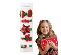 Lot de 5 barrettes à cheveux tendance pour Noël - Pour filles et femmes