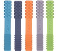 Lot de 5 bâtons à mâcher sensoriels - Conçus pour le TDAH, l'autisme, le SPD, la stimulation du moteur oral, les besoins spéciaux - Outil de mastication sensoriel extra résistant pour mâcheurs