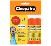 Lot de 5 bâtons de colle - Blanche - Cléopâtre - Cléostick - 8g