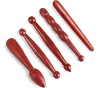 Lot De 5 Bâtons De Massage En Bois Pour Points De Déclenchement - Pour Le Dos,Le Cou,Les Épaules,Les Mains Et Les Pieds
