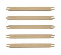 Lot de 5 bâtons de tissage en bois brut pour tricot, pull, écharpe, tapis, tapisserie, artisanat, pull, écharpe