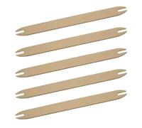 Lot de 5 bâtons de tissage en bois brut pour tricot, pull, écharpe, tapis, tapisserie, projets créatifs