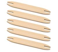Lot de 5 bâtons de tissage en bois brut pour tricot, pull, écharpe, tapis, tapisserie, projets créatifs