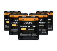 Lot de 5 batteries CR-P2 6 V, 2024, au lithium, remplace les batteries 223 A, 2CR-P2, EL223AP et DL223A 1600 mAh