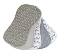 Lot de 5 bavoirs bébé pour épaule 100% coton - Monsieur Bébé Multicolore G