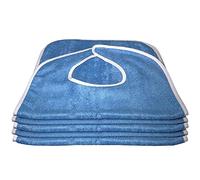 Lot de 5 bavoirs de salle à manger pour adultes, protection en tissu éponge, lavables et réutilisables, pour personnes âgées, personnes âgées Keloc