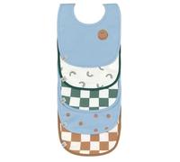 Lot De 5 Bavoirs En Éponge Imperméable 3-18 Mois Happy Rascals Smile - Lassig