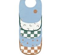 Lässig Bavoirs Happy Rascals Smile en éponge imperméable bleu ciel Lot de 5