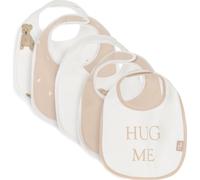 Jollein Lot de 5 bavoirs pour bébé - Motif ours en peluche - Imperméables - Avec fermeture Velcro - Bavoir pour bébé