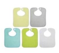 Lot De 5 Bavoirs Naissance Multicolore (20x25 Cm) - Babycalin