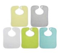 babycalin 5 bavoirs naissance unis a velcro 20 x 25 cm "Non CommuniquÃ©"