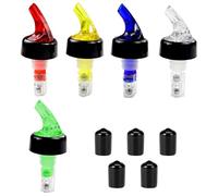 Lot de 5 becs verseurs pour bouteilles de 2 istributeur de cocktail universel - Bec verseur pour spiritueux - Pour maison, bar, vin, fêtes