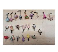 Lot De 5 Bijoux Portable Jack 3.5 Chien Paris Etoile Samsung Xiaomi Iphone Oppo