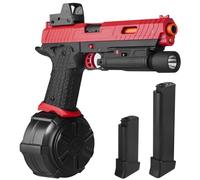 Lot de 5 blasters électriques à gel - Entièrement automatique - Pour l'extérieur - À partir de 14 ans - Rouge