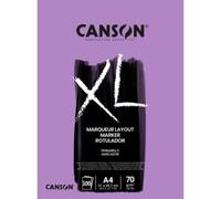 Lot de 5 Bloc 100 feuilles XL® Marker (collées 1 côté) A4 70g/m², très lisse très blanc