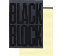 Exacompta - Réf. 5702E - 1 bloc notes 29,7 x 21 cm - Format Vertical 70 feuilles avec papier Jaune antireflet ligné 80 g/m² - Noir