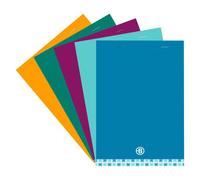 Lot de 5 - Bloc de bureau Executive Bruneau 14,8 x 21 cm agrafé - 5 x 5 - 80 feuilles - Blocs - Bruneau