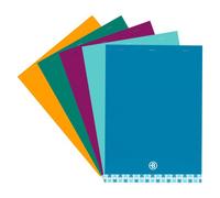 Lot de 5 - Bloc de bureau Executive Bruneau 21 x 29,7 cm agrafé - 5 x 5 - 80 feuilles - Blocs - Bruneau