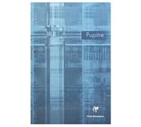 Clairefontaine 66132C Un Bloc Pupitre Agrafé en-Tête Perforé - A4+ 21x31,8 cm - 160 Pages Détachables Petits Carreaux - Papier Blanc 90 g - Couverture Carte Pelliculée Couleur Aléatoire