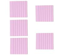 Lot de 5 blocs-notes autocollants lignés - Bloc-notes colorés faciles à écrire - Papier multifonction