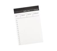Lot de 5 blocs-notes de poche en papier de 50 feuilles par bloc-notes pour planification quotidienne, projets d'entreprise, documentation, gestion des tâches