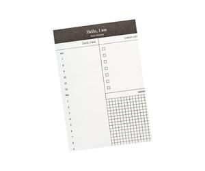 Lot de 5 blocs-notes de poche en papier de 50 feuilles par bloc-notes pour planification quotidienne, projet d'entreprise, documentation, réunion