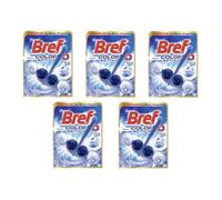 Lot de 5 Blocs WC Color Activ+ Eau Bleue et Stop Odeurs 50g - Marine