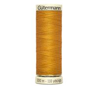 Lot De 5 Bobines 100m Fil 100% Polyester Gutermann Ref 788988 - Att 412 - Moutarde Au Gingembr